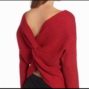 ASTR the Label twist back sweater.